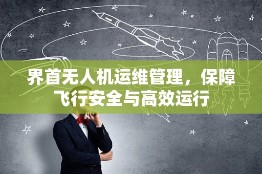 界首无人机运维管理，保障飞行安全与高效运行