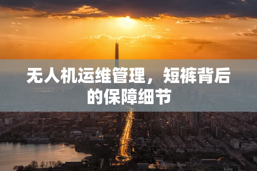 无人机运维管理，短裤背后的保障细节