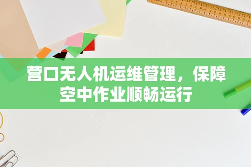 营口无人机运维管理，保障空中作业顺畅运行