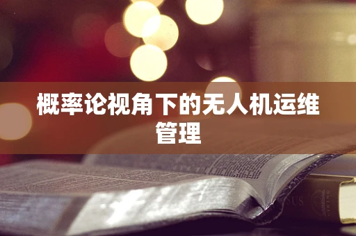 概率论视角下的无人机运维管理