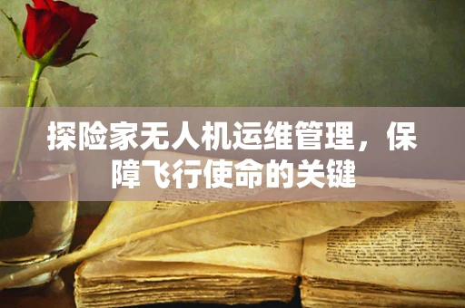 探险家无人机运维管理，保障飞行使命的关键