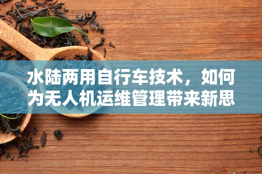 水陆两用自行车技术，如何为无人机运维管理带来新思路？
