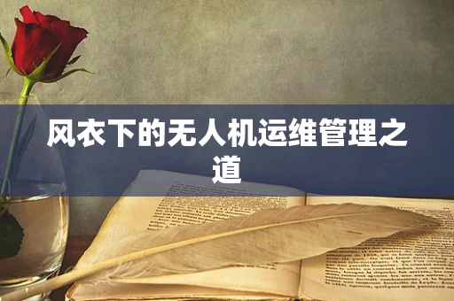 风衣下的无人机运维管理之道