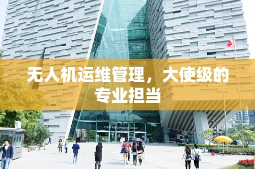 无人机运维管理，大使级的专业担当