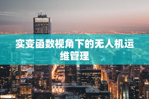 实变函数视角下的无人机运维管理