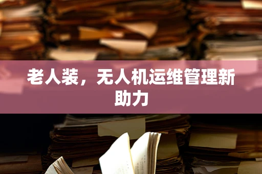 老人装，无人机运维管理新助力