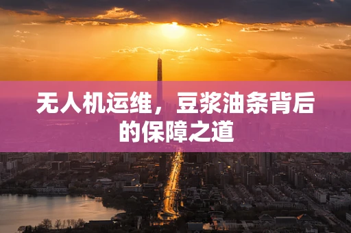 无人机运维，豆浆油条背后的保障之道