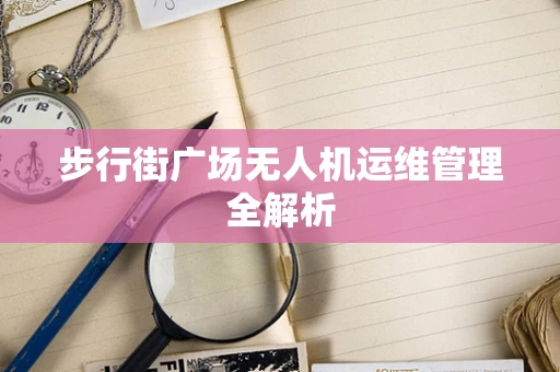 步行街广场无人机运维管理全解析