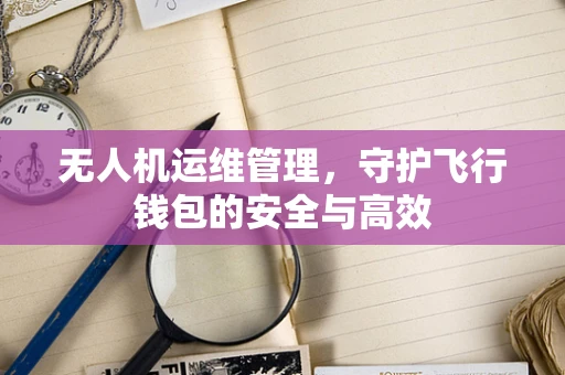 无人机运维管理，守护飞行钱包的安全与高效