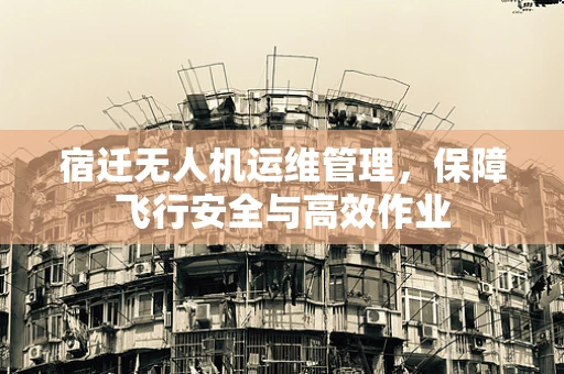 宿迁无人机运维管理，保障飞行安全与高效作业