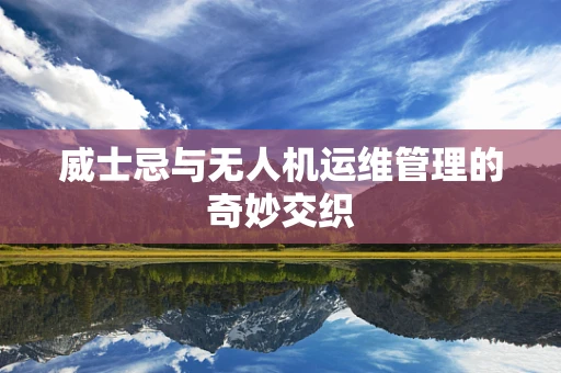 威士忌与无人机运维管理的奇妙交织