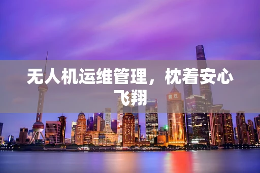无人机运维管理，枕着安心飞翔