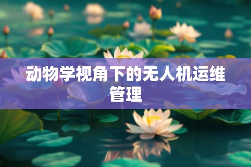 动物学视角下的无人机运维管理