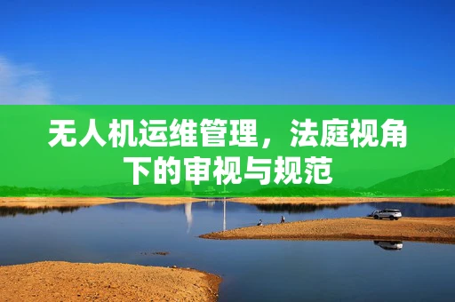 无人机运维管理，法庭视角下的审视与规范