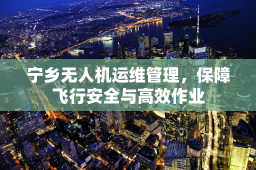 宁乡无人机运维管理，保障飞行安全与高效作业