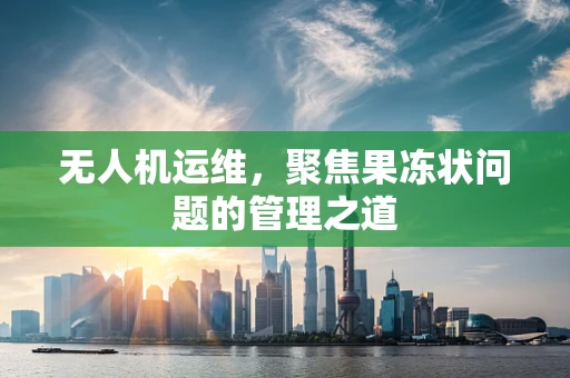 无人机运维，聚焦果冻状问题的管理之道