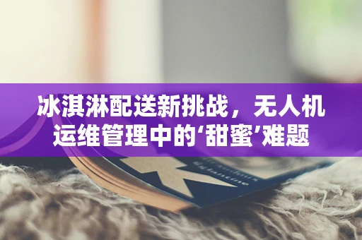冰淇淋配送新挑战，无人机运维管理中的‘甜蜜’难题