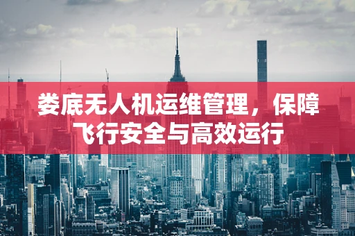 娄底无人机运维管理，保障飞行安全与高效运行