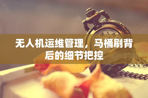 无人机运维管理，马桶刷背后的细节把控