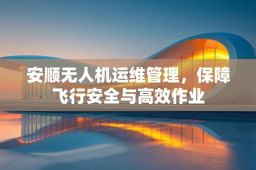安顺无人机运维管理，保障飞行安全与高效作业