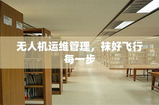 无人机运维管理，袜好飞行每一步