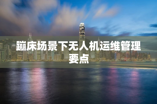 蹦床场景下无人机运维管理要点