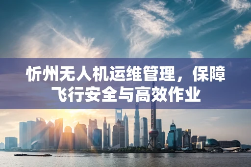 忻州无人机运维管理，保障飞行安全与高效作业
