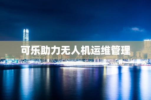 可乐助力无人机运维管理