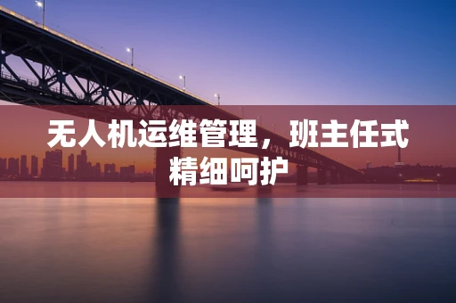 无人机运维管理，班主任式精细呵护