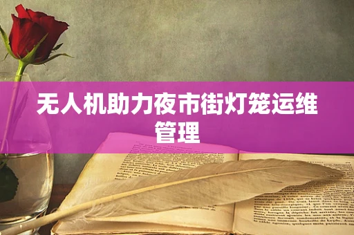 无人机助力夜市街灯笼运维管理