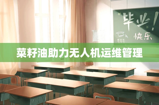菜籽油助力无人机运维管理