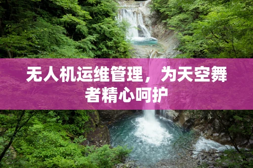 无人机运维管理，为天空舞者精心呵护