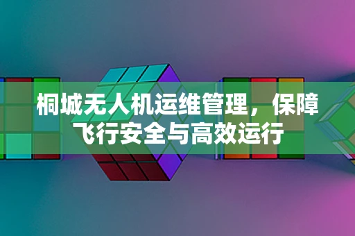 桐城无人机运维管理，保障飞行安全与高效运行
