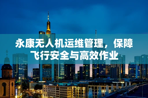 永康无人机运维管理，保障飞行安全与高效作业