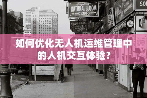 如何优化无人机运维管理中的人机交互体验？