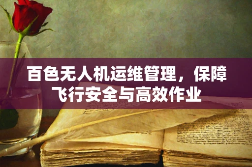 百色无人机运维管理，保障飞行安全与高效作业