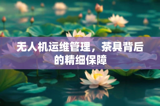 无人机运维管理，茶具背后的精细保障