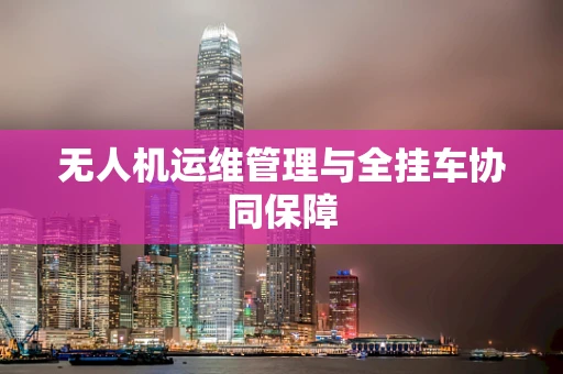 无人机运维管理与全挂车协同保障
