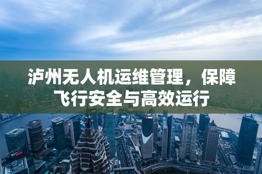 泸州无人机运维管理，保障飞行安全与高效运行