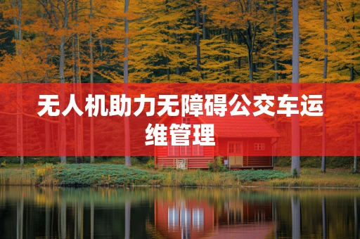 无人机助力无障碍公交车运维管理