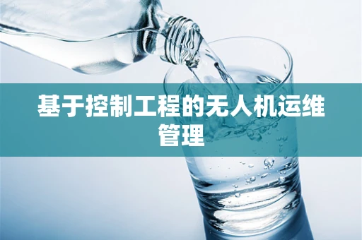 基于控制工程的无人机运维管理