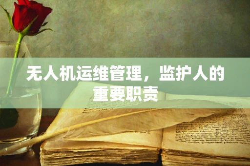无人机运维管理，监护人的重要职责
