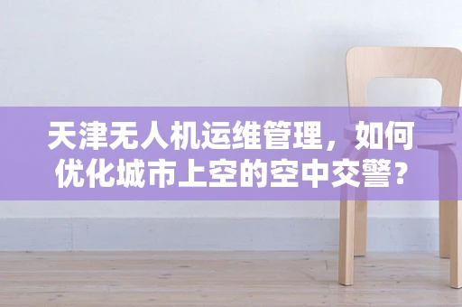 天津无人机运维管理，如何优化城市上空的空中交警？
