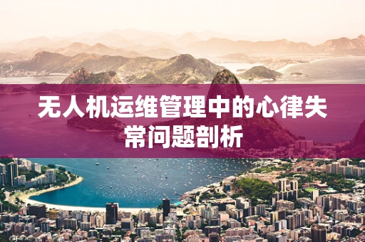 无人机运维管理中的心律失常问题剖析