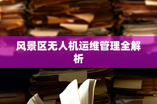 风景区无人机运维管理全解析