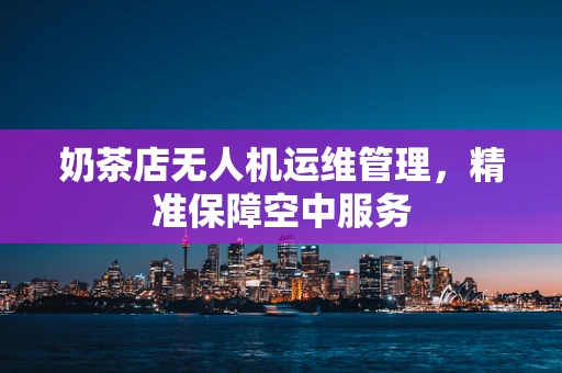 奶茶店无人机运维管理，精准保障空中服务