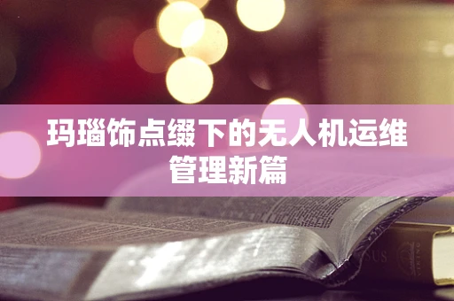 玛瑙饰点缀下的无人机运维管理新篇