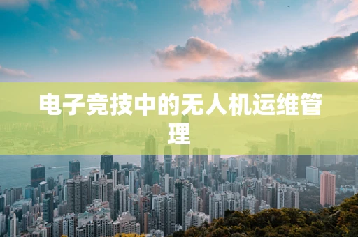 电子竞技中的无人机运维管理