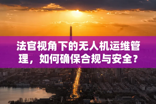 法官视角下的无人机运维管理，如何确保合规与安全？