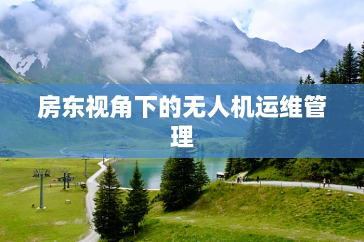 房东视角下的无人机运维管理